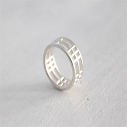 Personalised Inclusions Two Ring - Handcrafted By Name My Rings™