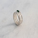 Personalised Inclusions Two Ring - Handcrafted By Name My Rings™