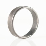 Personalised Oxidized Flat Wedding Band Ring - Handcrafted By Name My Rings™
