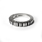 Personalised Thick Square Barcode Ring - Handcrafted By Name My Rings™