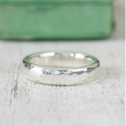 Personalised Unisex Hammered Ring - Handcrafted By Name My Rings™